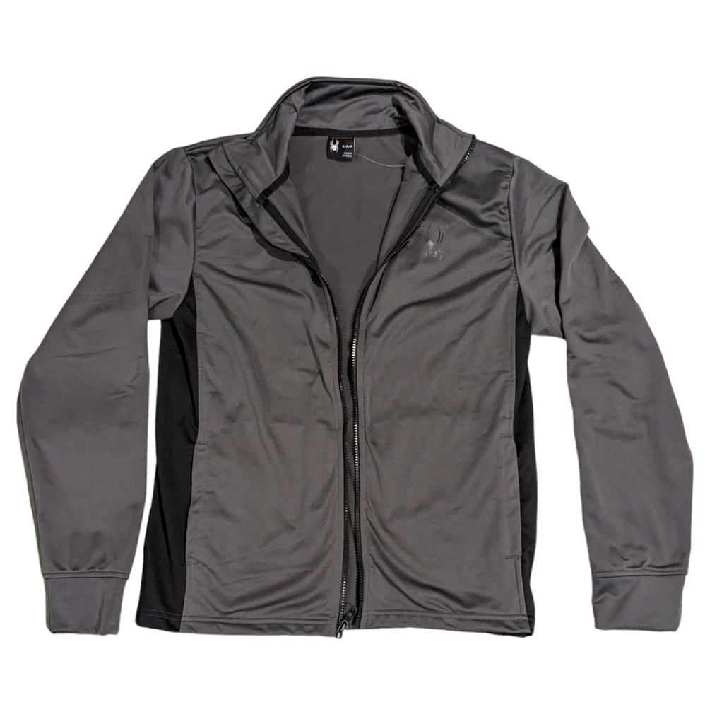 Spyder Lightweight Athletic Full Zip Jacket Men's Gray Small
